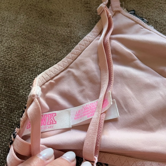 PINK Victoria’s Secret Floral Bralette- Size Small - Picture 6 of 8